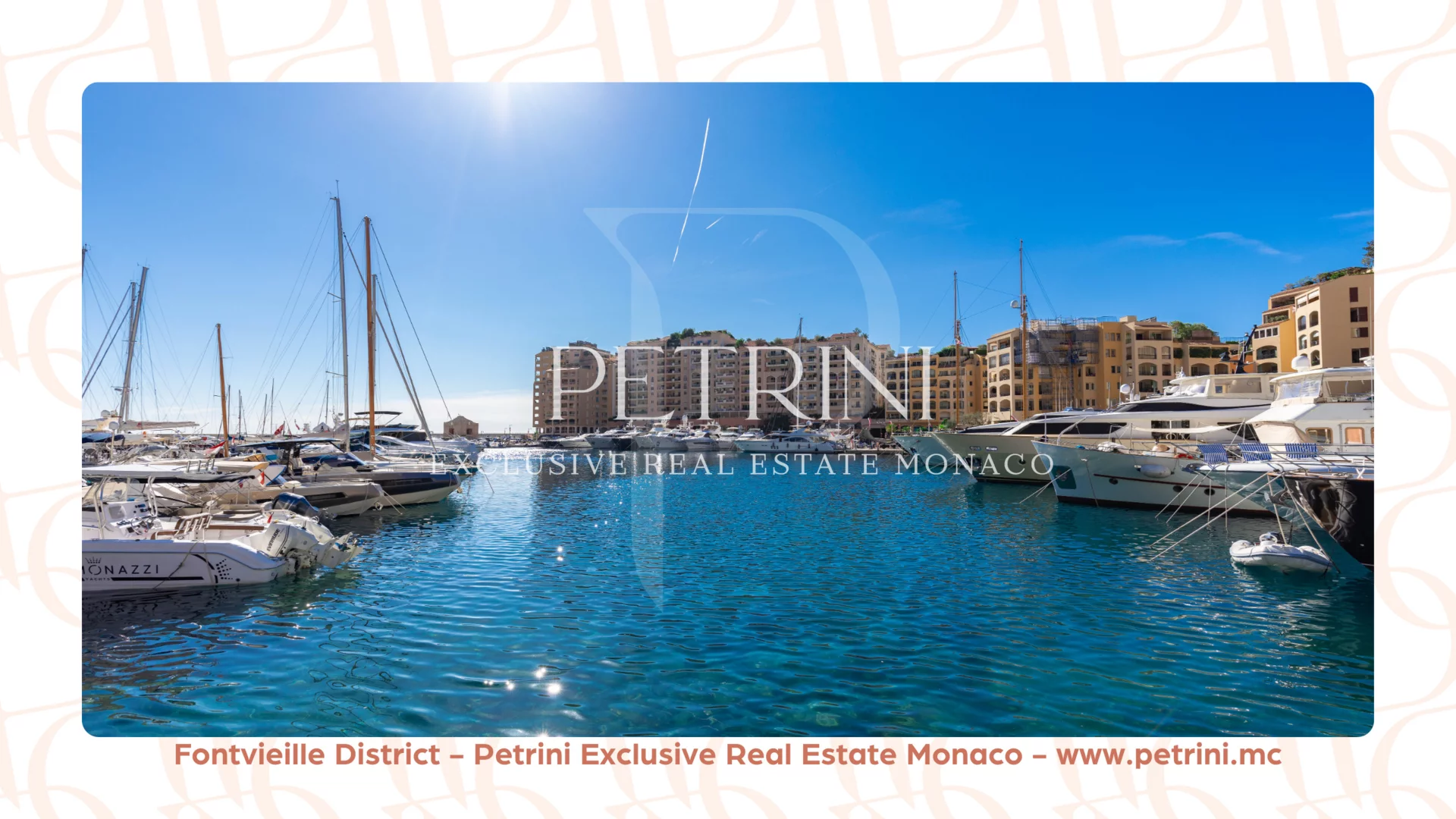 Marina von Fontvieille, Yachthafen mit Blick auf Boote