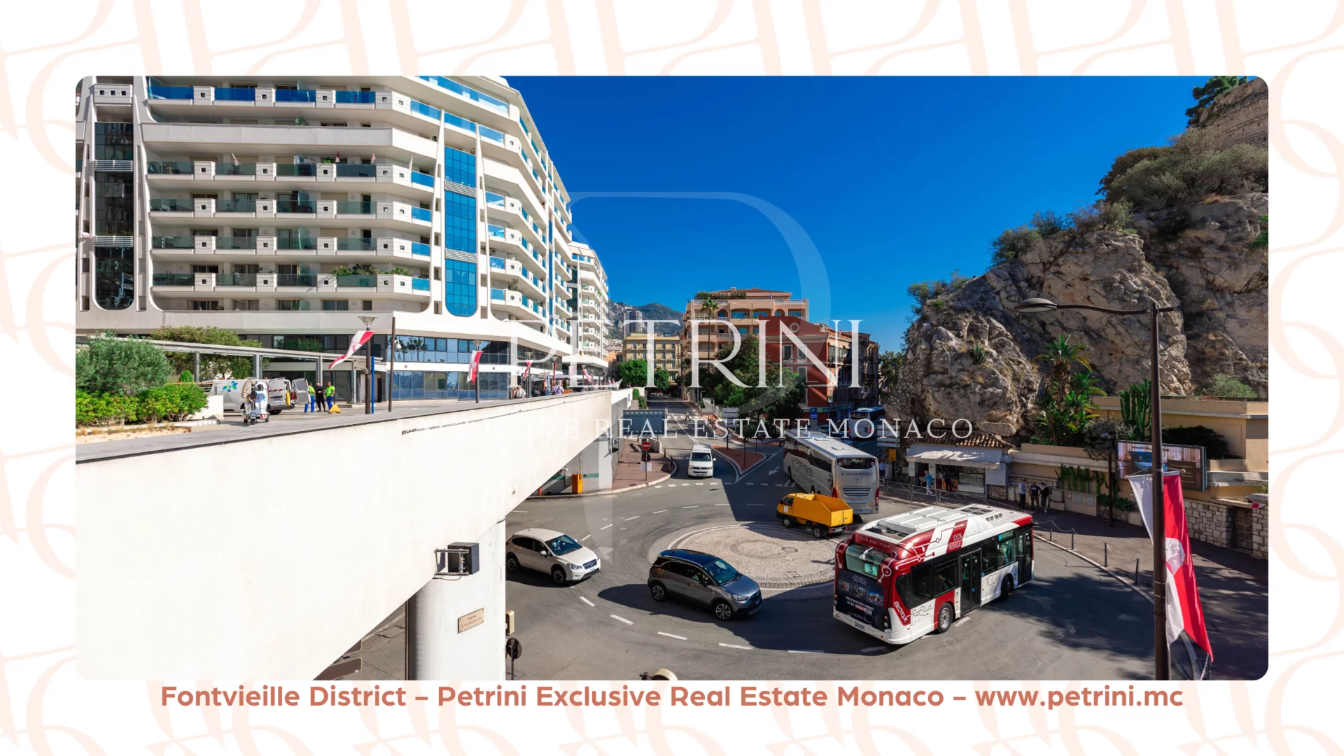 Fontvieille Monaco Verkehrsknotenpunkt